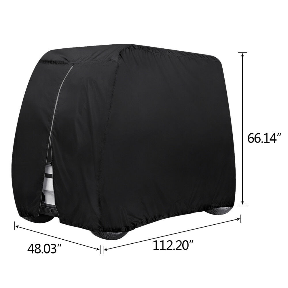 Heavy Duty 4 Passenger Golf Cart Covers Waterproof UTV Covers Fits for Easy EZ GO,Club Car and Yamaha,Dustproof and Durable