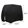 thumbnail image 4 of Heavy Duty 4 Passenger Golf Cart Covers Waterproof UTV Covers Fits for Easy EZ GO,Club Car and Yamaha,Dustproof and Durable, 4 of 8