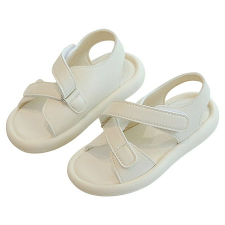 

Vuygyu Boys Sandals Summer Little Girls Casual Beach Shoes Children s Fashion Open Toe Soft Sole Baby Shoe Trend Kid Clog Leather Sandals for Girls Size 13 Size 4 Sandals for Baby Girls Youth