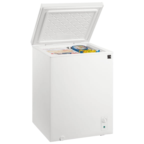 Kenmore 5 cu ft Convertible Chest Freezer Deep Freezer and Freezer Chest for Food Storage, White