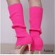thumbnail image 1 of Zhuge 2 pares de calentadores de piernas para mujer, calentadores de piernas tejidos con puños elásticos antideslizantes, moda Y2K para fiestas, deportes, yoga, ballet y danza, rosa, 1 of 2