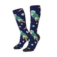 thumbnail image 2 of Haiem Astronaut Dinosaur and Space Socks, Funny Novelty Crazy Design Cotton Socks Sports Socks Knee High Socks For Men, Women,1Pairs - Gift For Working Friends, 2 of 9