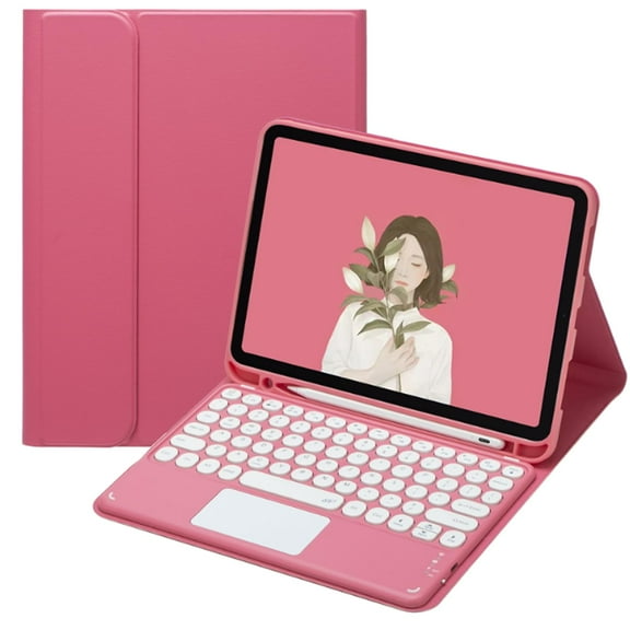 HPZZ Keyboard Case with Touchpad Compatible with  iPad 6th Gen(2018), 5th Gen(2017), Air 2/Air, iPad Pro 9.7, Smart Keyboard Folio Cover with Pencil Holder, Multi-Touch Trackpad