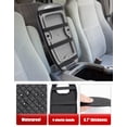 thumbnail image 6 of KBH Center Console Cover for 1999-2007 F250 F350 F450 F550 Super Duty & Excursion, 2000-2008 F650, Black Leather Middle Console Armrest Cover for Ford Accessories, 6 of 8