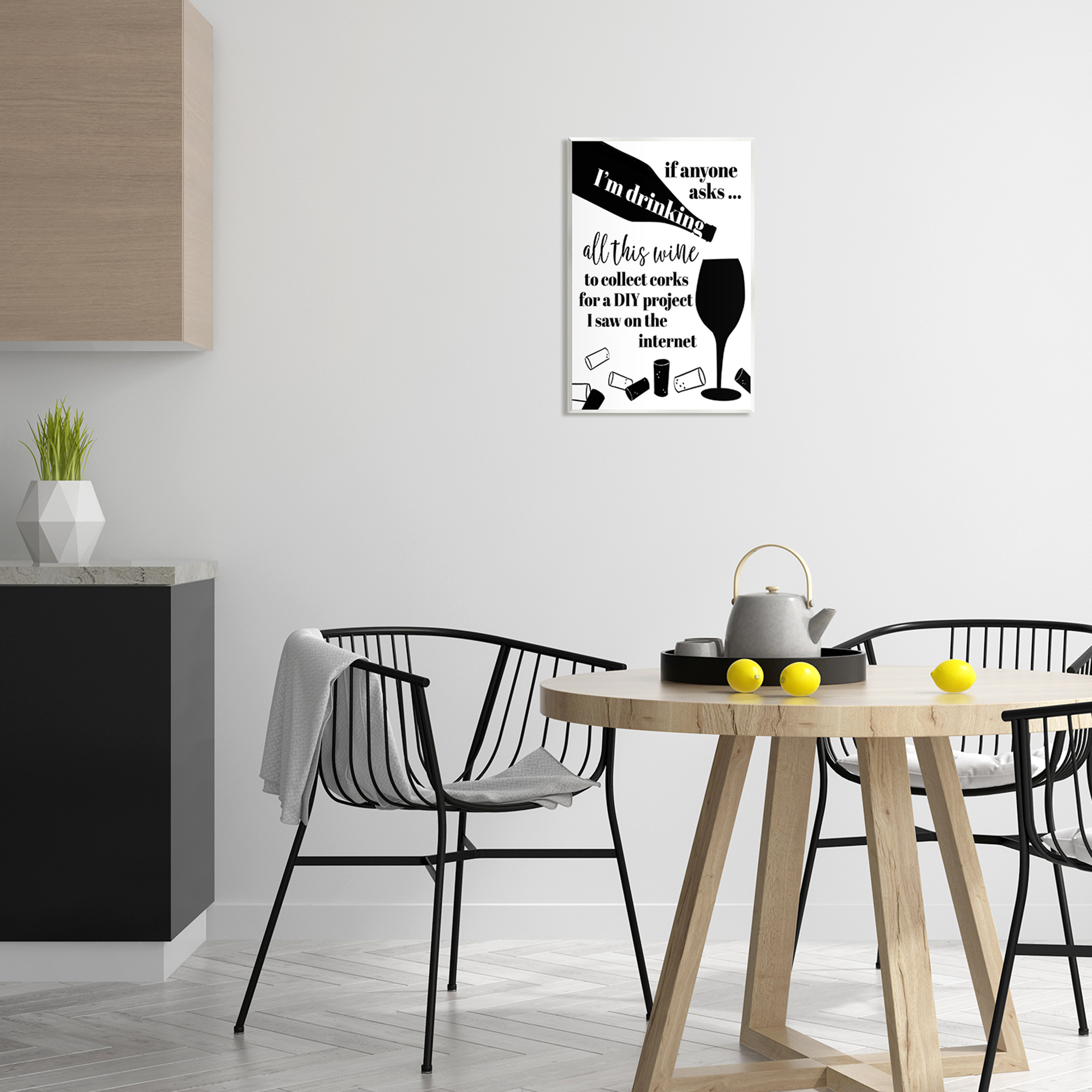 Stupell Industries Funny Wine DIY Phrase Food & Beverage Painting Unframed Art Print Wall Art, 13 x 19