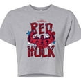 thumbnail image 3 of Marvel Captain America: Brave New World - Scribble Red Hulk - Juniors Cropped Tee, 3 of 5