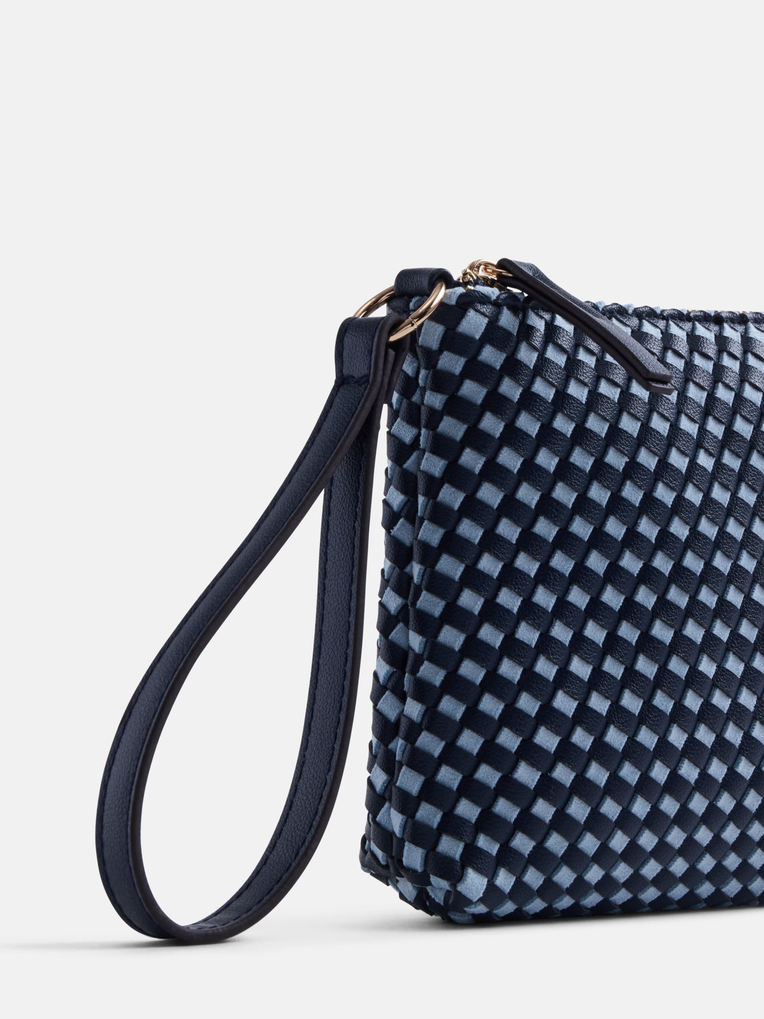 Free Assembly Women's Woven Wristlet, Blue Topaz