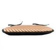 thumbnail image 3 of Abstract Chair Seating Cushion Set of 2, Modern Diagonal Pattern of Stripes in Tangerine Tones on a Plain Background, Seat Pads with Anti-slip Backing, 16"x16", Vermillion White, by Ambesonne, 3 of 7