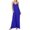 Blue, variant on Sundress Dresses for Women Women's Summer Dress Casual Sleeveless V-Neck Strappy Loose Dress Beach Long Solid Color Dresses With Pocket Red S