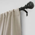 thumbnail image 4 of Better Homes & Gardens 1" Faux Tobacco Oak Knob Single Curtain Rod, 32-120", 4 of 8
