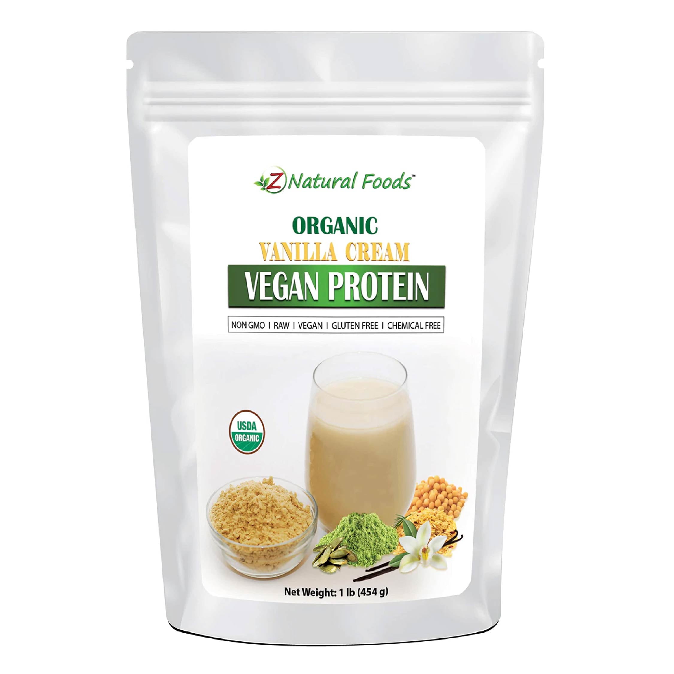 Organic Vanilla Cream Vegan Protein Powder