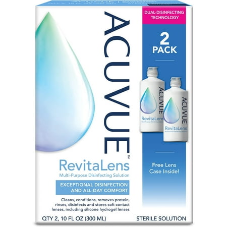 Blink ACUVUE� RevitaLens Multi-Purpose Disinfecting Solution, 2 x 10 oz. Twin Pack (Pack of 3)