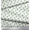 thumbnail image 3 of Soimoi Green polyester Crepe Fabric Palm Tree Decor Fabric Printed Yard 52 Inch Wide, 3 of 5