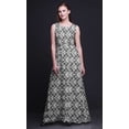 thumbnail image 2 of Bimba Robe de Soirée Teinture sur Nœuds pour Femmes à Col Rond Imprimée Sans Manches - Medium, 2 of 5