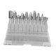 thumbnail image 1 of Juego de brocas rotativas de acero de tungsteno, pulido de metales, brocas de tallado de doble corte resistentes y fáciles de usar, 1 of 9