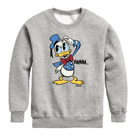 Disney - Donald Duck - HMMM… - Youth Crewneck Fleece Sweatshirt