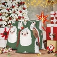 thumbnail image 6 of Naloa Alpaca Faces Drawstring Christmas Bags, 3D Xmas Gift Bags, Christmas Wrapping Bags, Xmas Goodie Bags, Treat Pouch Bags, Party Favor Bags-Small, 6 of 9