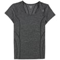thumbnail image 3 of Reebok Varigated Heathered - Camiseta básica para mujer, color negro, extragrande, 3 of 3
