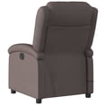 thumbnail image 2 of vidaXL Massage Recliner Chair Dark Brown Real Leather, 2 of 5