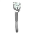 thumbnail image 4 of High polished (no plating) Stainless Steel Ring with AAA Grade CZ in Clear for Women Clear Stone Color Style TK2167 Size 8, 4 of 4