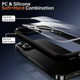 thumbnail image 6 of Shockproof Clear Case for iPhone 14 Pro Max, [Not Yellowing] [10FT Military Drop Protection] Hard Clear Back Four Corner Airbags Drop Protection Phone Cover, 6.7 inch, Black, 6 of 15