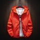 thumbnail image 2 of Men's Autumn Winter Casual Color Plus Size Hoodie Zipper Outdoor Sport Coat M, 2 of 5