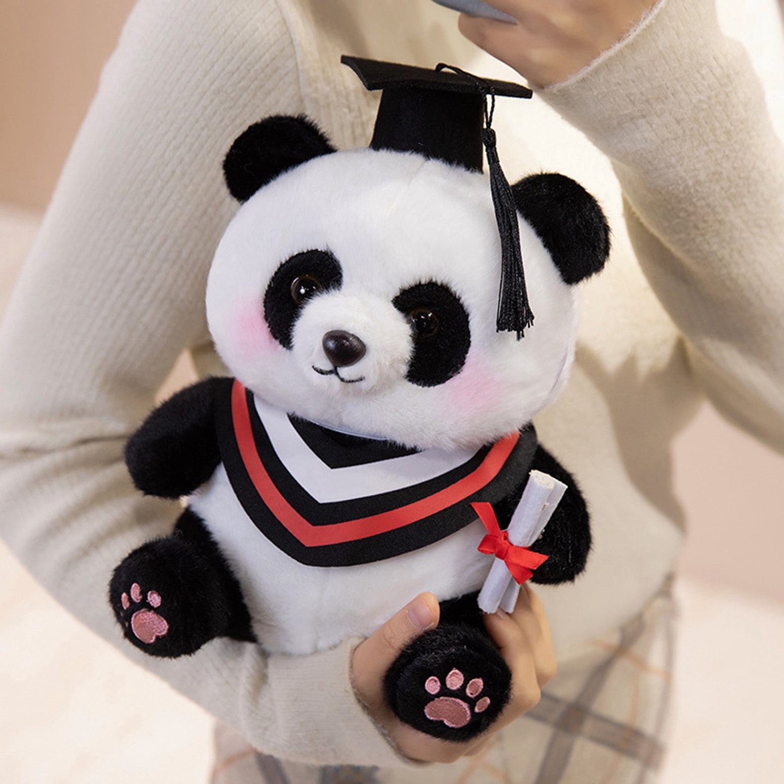 9 Inch Graduation Stuffed Animal | Panda Stuffed Animal Graduation Plush with Cap and Gown Decorations for Graduation Gift Single Pack
