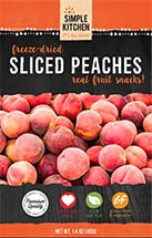 Wise Company Simple Kitchen Freeze-Dried Peaches Single Pouch four Servings