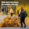 thumbnail image 5 of SHUO Y - 63cc 2-Stroke Backpack Gas Leaf Blower 665 CFM 205 MPH 3HP Heavy Duty Gas Powered Blower with Long Pipe for Lawn Yard Cleaning (Black), 5 of 11