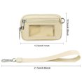 thumbnail image 4 of Monedero Nailon Con Múltiples Bolsillos para Hombres Y Mujeres Llavero Billetera Bolsillo Monedas (Beige), 4 of 9