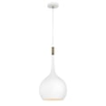 thumbnail image 1 of Hinkley Canada Ziggy 12" LED Pendant Light in Chalk White & Brass – 4457CI, 1 of 1