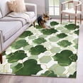 thumbnail image 3 of 4x6 Washable Area Rug, Sage Green Moroccan Non-Slip Rectangle Rug for Living Room Office, Abstract Gradient Gold Green Geometric Indoor Accent Floor Mat for Home Decor, 3 of 9