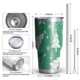 thumbnail image 6 of 30oz Green Christmas Tree Pattern Tumblers Stainless Steel Tumbler with Lid and Straw,Vacuum Insulated Double Wall Travel Tumbler Cups Mug with Cleaning Brush for Coffee,Tea, 6 of 7