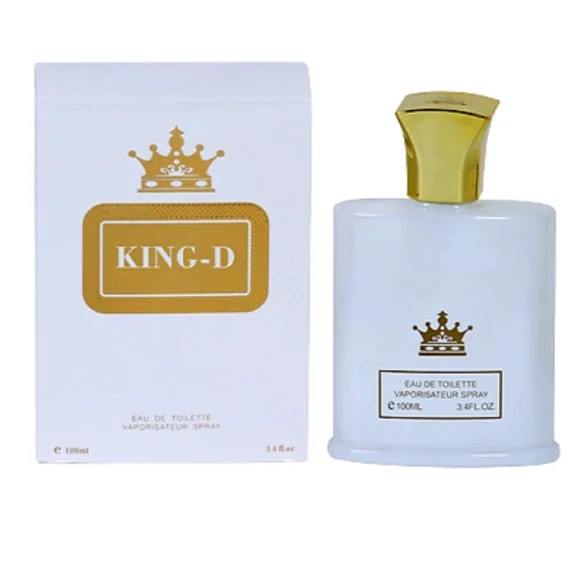 King-D White Eau de Toilette Spray Unisex Fragrance, 3.4 fl oz