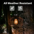 thumbnail image 3 of Solar Lantern Outdoor Chandelier Metal Outdoor Decorative Light Solar Table Lamp with Waterproof Base, 3 of 10