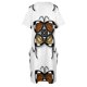 thumbnail image 4 of Vestido de cóctel con bolsillo suelto para mujer ropa de noche de verano mandala mariposa, 4 of 6