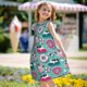 thumbnail image 5 of Fotbe Dogs With Swimming Vestido de Dormir para Niñas de 3 a 10 Años, Mangas Cortas, Estilo Princesa, Pijama Camisón con Mangas Voladas-Medium, 5 of 6