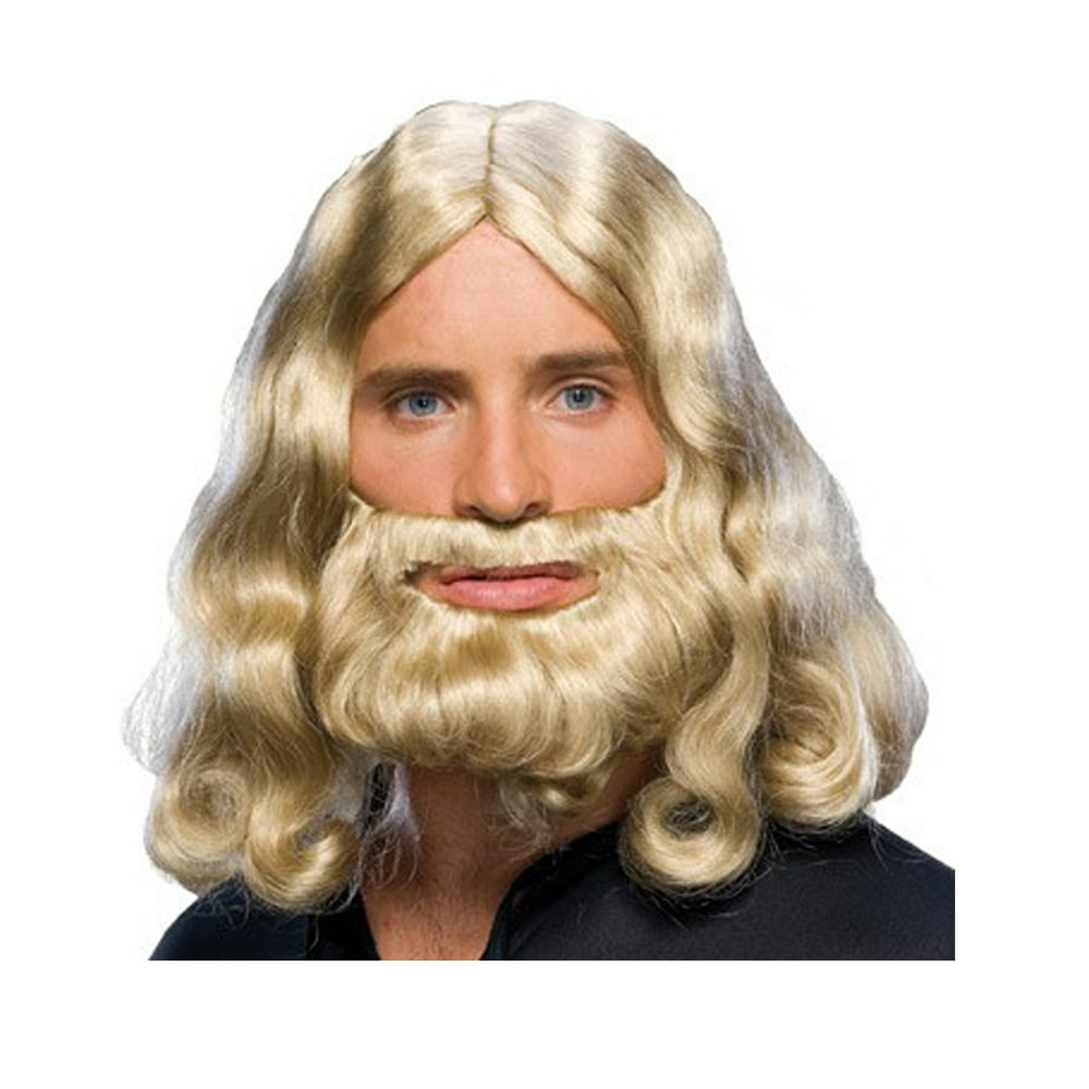 Biblical Mens Beard Wig Set