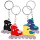 thumbnail image 2 of 4 Uds llavero de patín de ruedas llavero de patín de ruedas colgante decorativo llavero de PVC colgante, 2 of 5