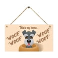 thumbnail image 1 of Wooden Sign Dog Tag Rectangular Wood Decoration Pet Slogan Pendant Decoration, 1 of 7