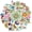 1A-35pcs, variant on 35pcs-50pcs Cute Sloth Stickers Animal Sloth Stickers Watercolor  Stickers Quirky Flower Stickers for Laptops Suitcase