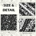 thumbnail image 3 of 60Pcs Flower Cotton Fabric Bundles Black White Floral Fat Quarters Flower Leaves Sewing Fabrics for DIY Handmade Crafting, 10 x 10 Inch, 3 of 4