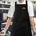 thumbnail image 3 of Delantal de cocina con bolsillos, ajustable, impermeable, para chefs y hogares. Negro, 3 of 8
