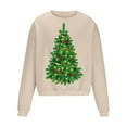 thumbnail image 3 of Sudadera sin capucha para hombre, cuello redondo, deportiva, con estampado de árbol de Navidad, sudadera con capucha, jersey de manga larga, blusa de poliéster para hombre, 3 of 4