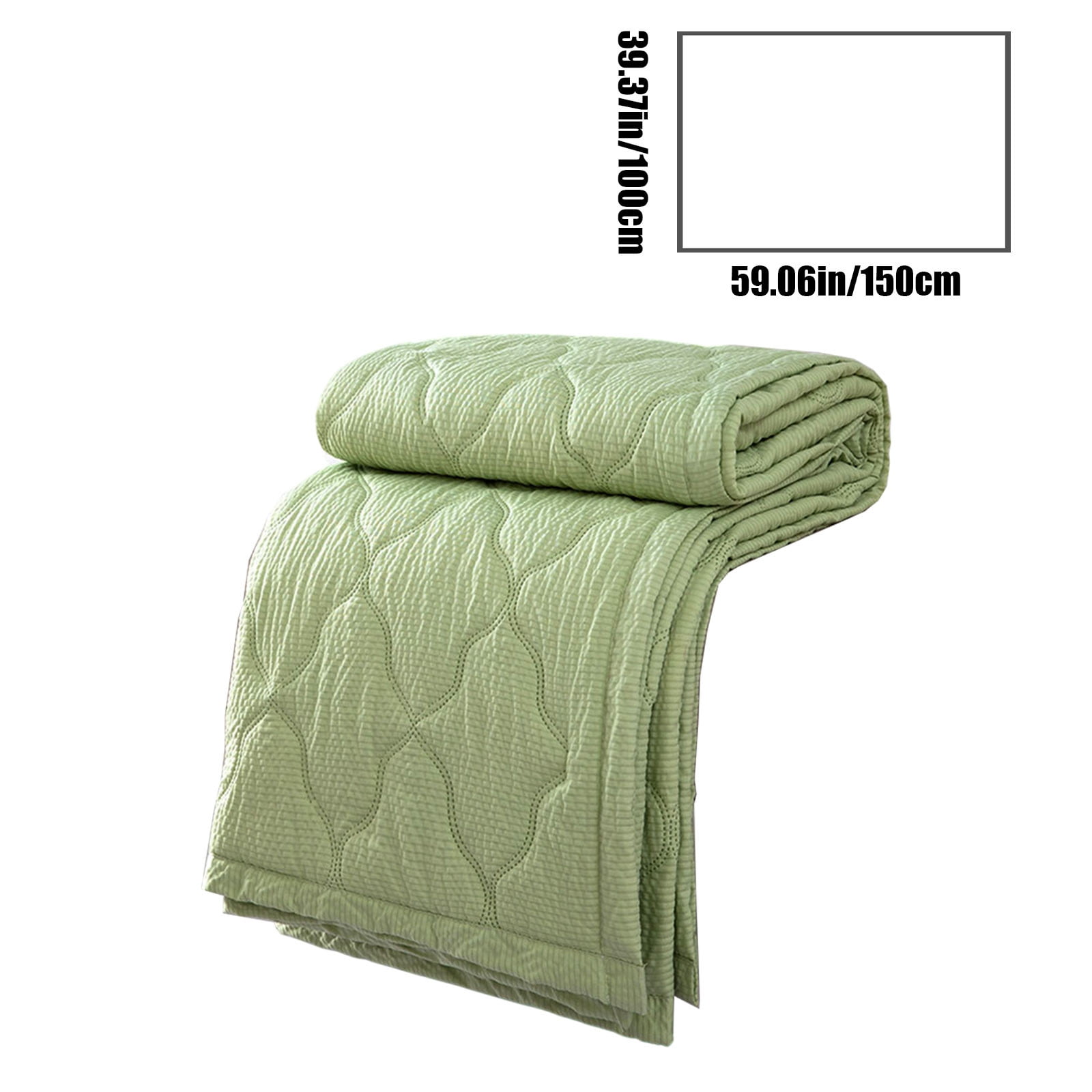 ChicYu Twin Size Summer Air Conditioning Quilt,Breathable Ice Silk Bedding for Kids Teens,Thin Quilt Core with Double-Layer Fabric,Machine Washable