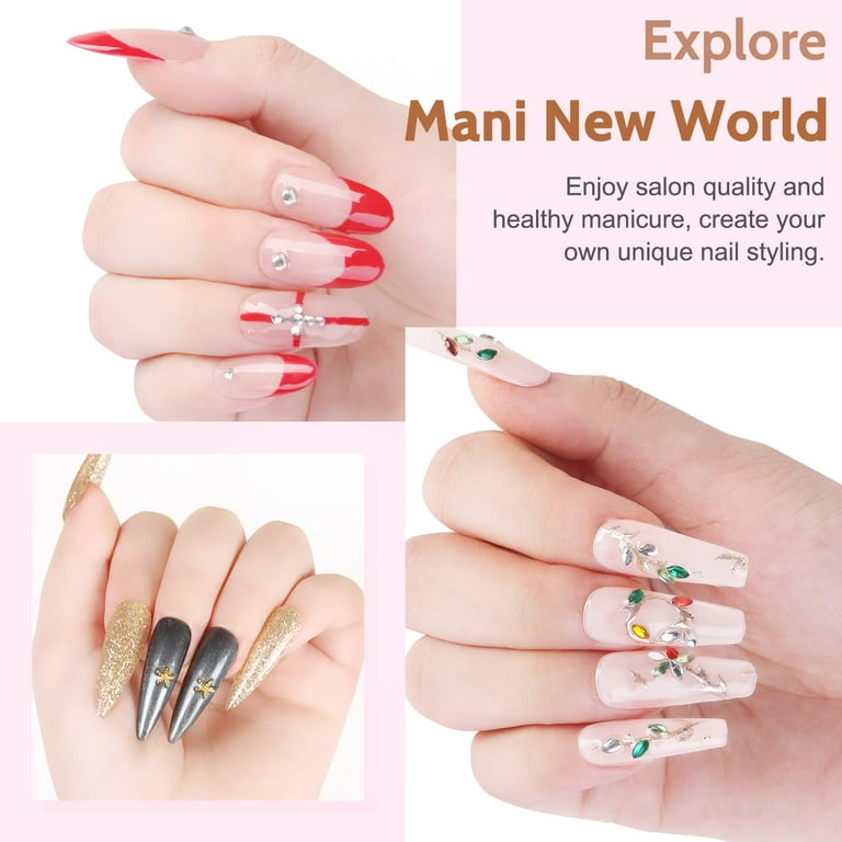 Lavender Violets Ensemble De Vernis à Ongles En Gel De 42 Pièces Avec Couche De Finition Brillante Et Mate Et Diamant Et Brille Dans Le Noir - Gâteau Aux Amandes Protéinées Soak-off