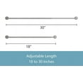 thumbnail image 2 of UniVerse 2 Pack Magnetic Curtain Rod for Metal Doors Adjustable 18-30 Inch, 3/8 in. Diameter, French Door Magnetic Curtain Rods, Magnetic Cafe Rod(Nickel), 2 of 11