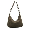 thumbnail image 2 of Bolso Informal A Cuadros para Mujer Bolsos Diarios Suaves Acolchados Gran Capacidad (verde Oliva), 2 of 9