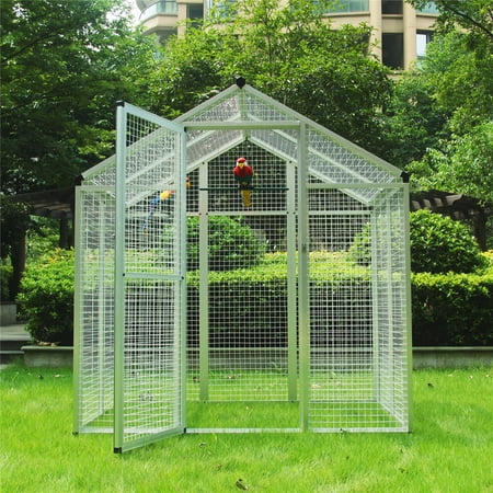 aviary bird cage parrot walk aluminum pet cages supplies macaw finch walmart cockatoo play parrots poultry iron duty heavy