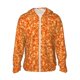 thumbnail image 1 of Fotbe Orange Glitter Chaqueta con Protección Solar UPF 50+ para Hombre y Mujer, Camisa con Capucha y Bolsillos-X-Large, 1 of 7